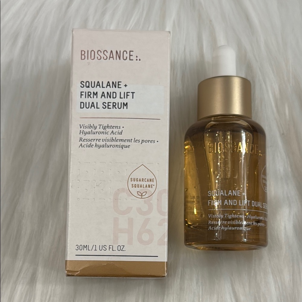 Biossance Firm and Lift Hydrating Dual Serum with Hyaluronic Acid + Squalane